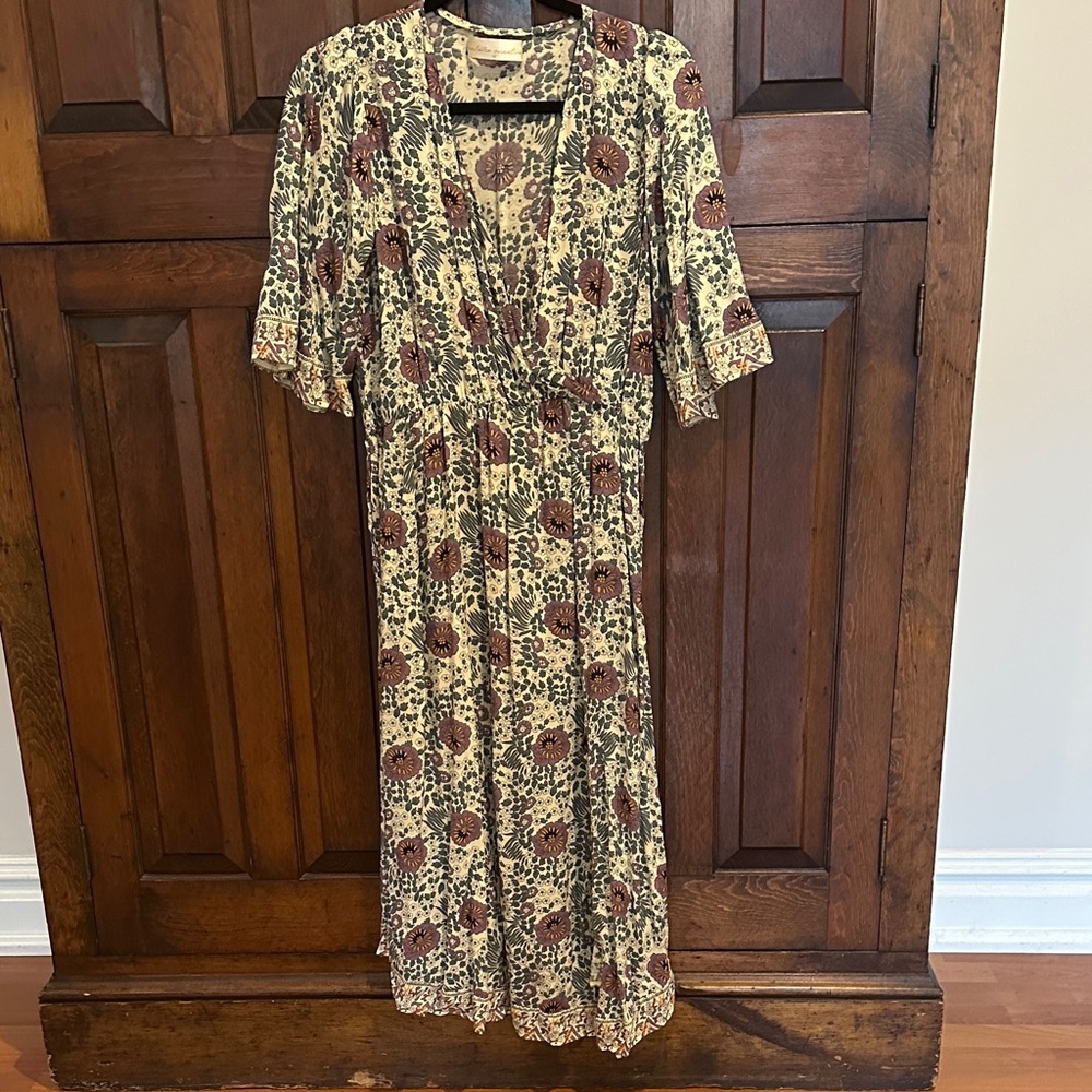 Natalie Martin rayon faux wrap dress
